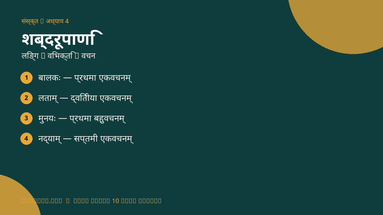शब्दरूपाणि infographic